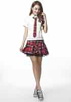 チェック柄　制服　コスチューム　コスプレ　Mサイズ チェック柄 制服 コスチューム コスプレ Mサイズ